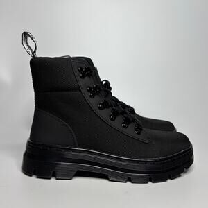 Dr. Martens Combs Women's Casual Combat Boots in Black Ajax+Extra Tough Poly